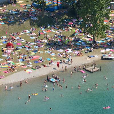 So wurden die Bäder bei der letzten Hitze-Welle vor ein paar Tagen gestürmt
