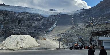 Aufregung um Baggerarbeiten am Gletscher