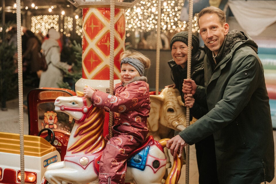 Luftburg im Prater macht Christbaumkauf zum Familienfest