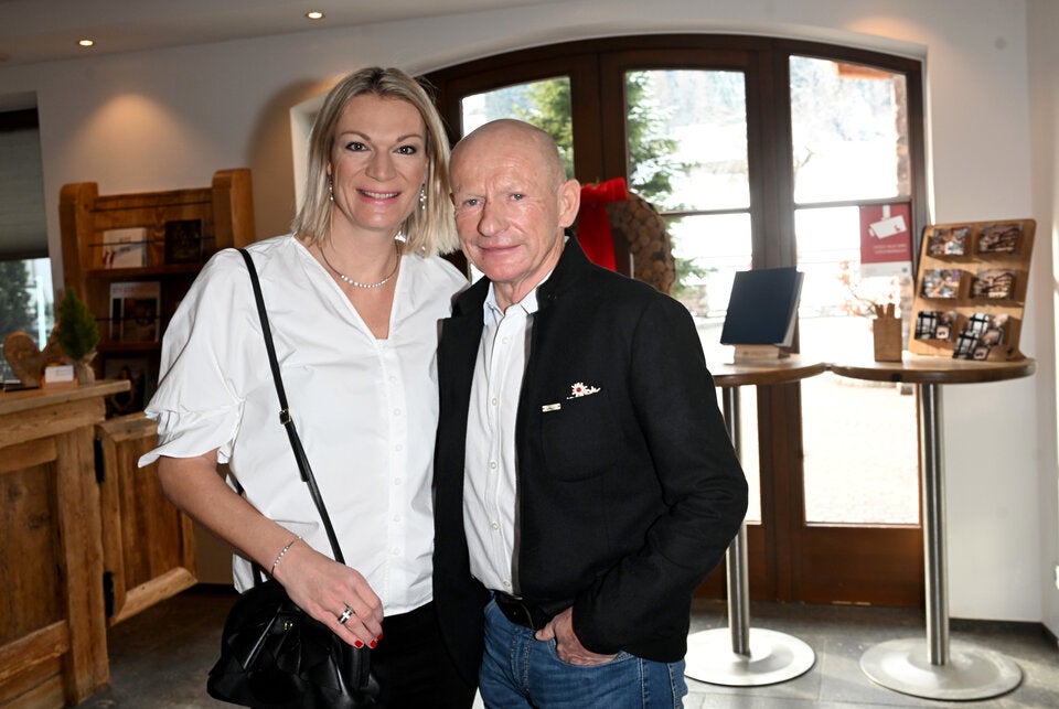 Maria Riesch mit ihrem Partner Johannes Schrempf