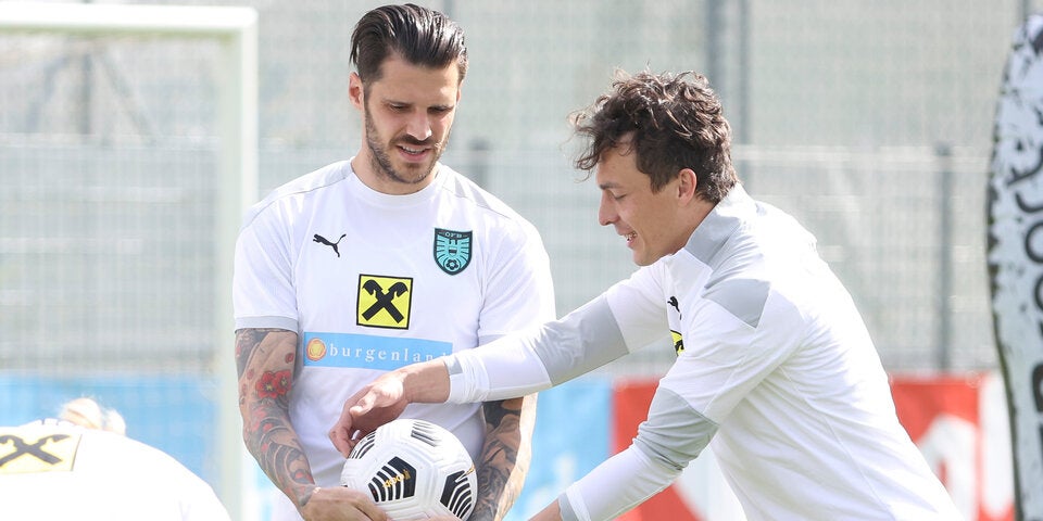 ÖFB-Team-Training: Julian Baumgartlinger und Christopher Trimmel