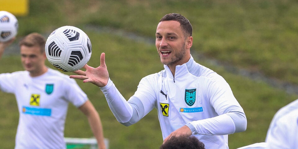 Marko Arnautovic im ÖFB-Training