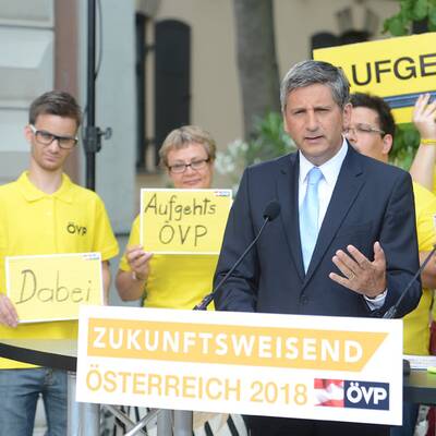 Die Vorstellung in der politischen Akademie der ÖVP