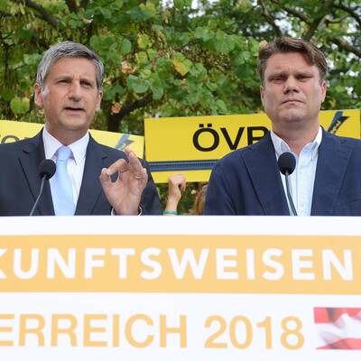 Die Vorstellung in der politischen Akademie der ÖVP