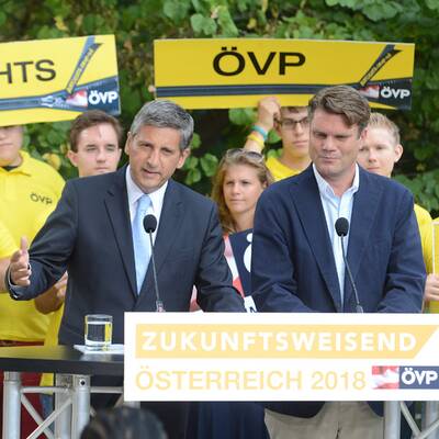 Die Vorstellung in der politischen Akademie der ÖVP