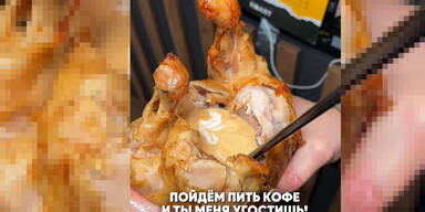 Igitt! Wirt serviert Cappuccino IM Grillhuhn