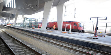 Super-Bahnhof für Wien gestartet