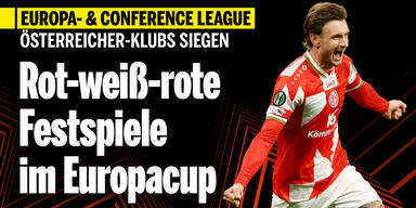 Drei Siege! Rot-weiß-rote Festspiele im Europacup