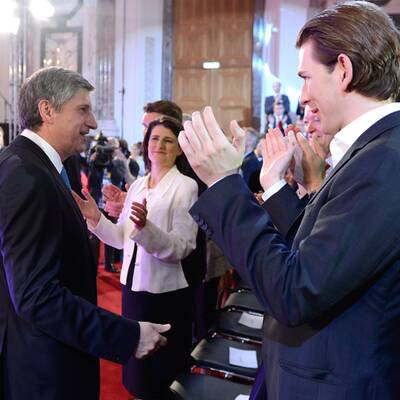 Michael Spindelegger schwört die ÖVP auf den Wahlkampf ein. 