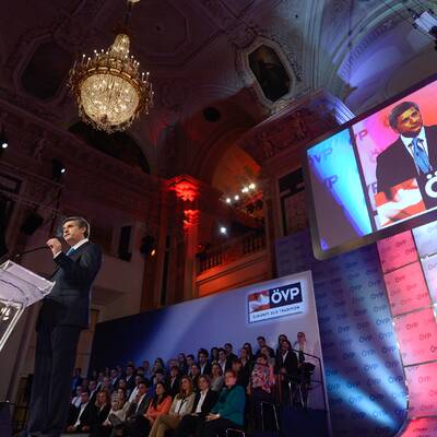 Michael Spindelegger schwört die ÖVP auf den Wahlkampf ein. 