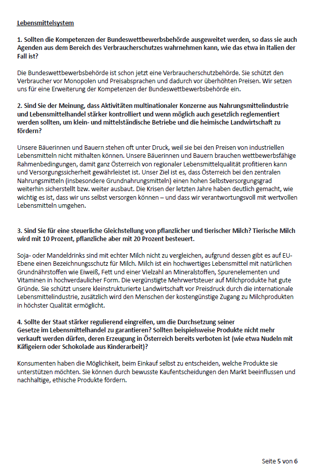 Tiere, Umwelt & Lebensmittel: Der große Parteien-Check zur Nationalratswahl 2024