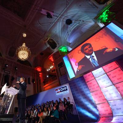 Michael Spindelegger schwört die ÖVP auf den Wahlkampf ein. 