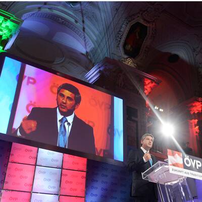 Michael Spindelegger schwört die ÖVP auf den Wahlkampf ein. 