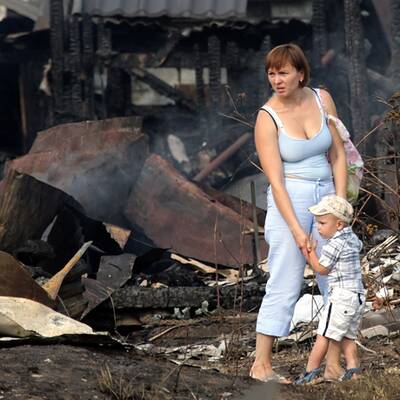 Russland erstickt im Gift-Nebel