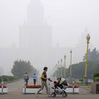 Russland erstickt im Gift-Nebel