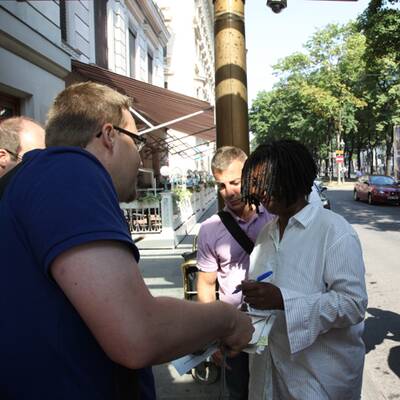 Wien begrüßt Whoopi Goldberg