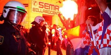 Kroatien-Fans legen Ottakring lahm