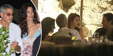 George & Amal Clooney: Auf Ibiza mit Cindy Crawford