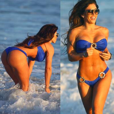 Model Carmen Ortega spielt Baywatch-Nixe