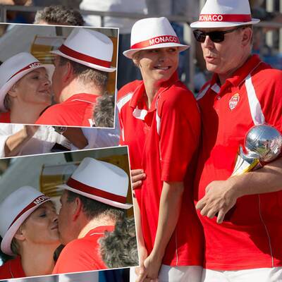 Fürstin Charlène und Albert wie frisch verliebt