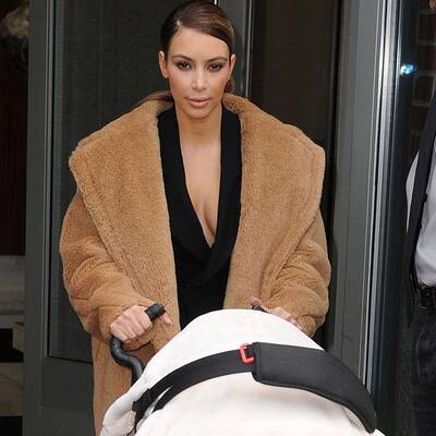 Kim Kardashian mit Baby Nori