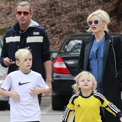 Gwen Stefani unterwegs mit ihrer Familie
