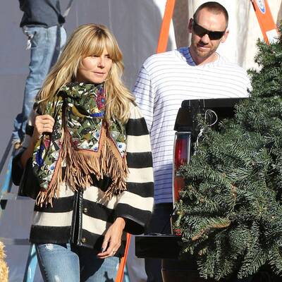Heidi Klum & Familie suchen Christbaum aus
