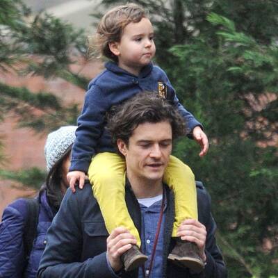 Orlando Bloom spaziert mit Sohn Flynn