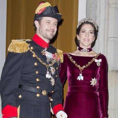 Die dänischen Royals beim Neujahrbankett