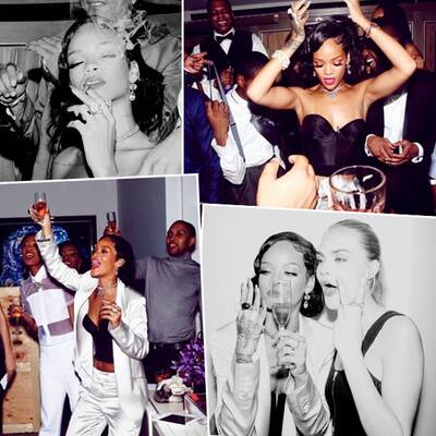 Rihanna feierte wilde Silvester-Fete mit Cara Delevingne
