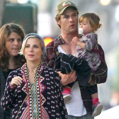 Chris Hemsworth bei Lunch-Date mit Frau und Tochter