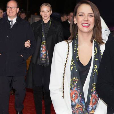 Die monegassischen Royals haben Spaß bei Zirkusfest