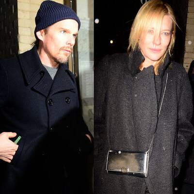 Hawke, Blanchett & Theroux besuchen Mimi O'Donnell