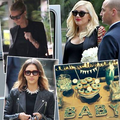 Star-Auflauf bei Gwen Stefanis Baby-Party