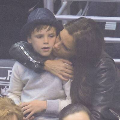 Die Beckhams bei Hockey-Match