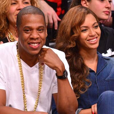 Beyoncé & Jay Z bei Basketball-Spiel