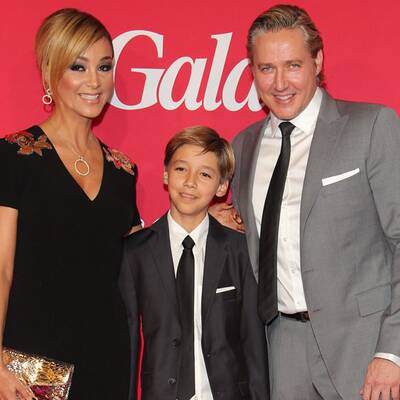 Verona Pooth mit Mann Franjo und Sohn Diego bei 