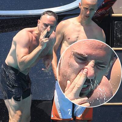 Franck Ribéry beim Yachturlaub auf Ibiza