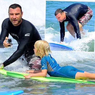 Liev Schreiber: Surfen mit dem Sohnemann