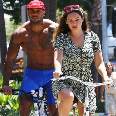 Kelly Brook & David McIntosh radeln druch Beverly Hills