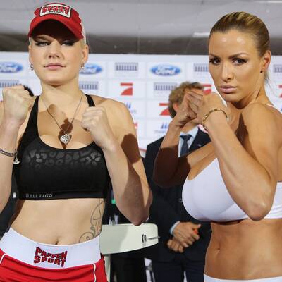 Melanie Müller & Co. beim Wiegen für's Promiboxen