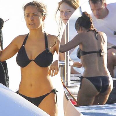 Salma Hayek: Superheiß im Yachturlaub