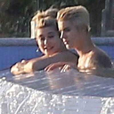 Justin Bieber & Hailey Baldwin flirten im Pool