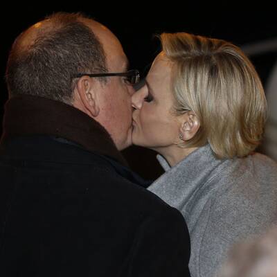 Charlène und Albert in love