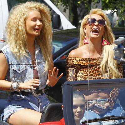Britney Spears & Iggy Azalea shooten Musikvideo
