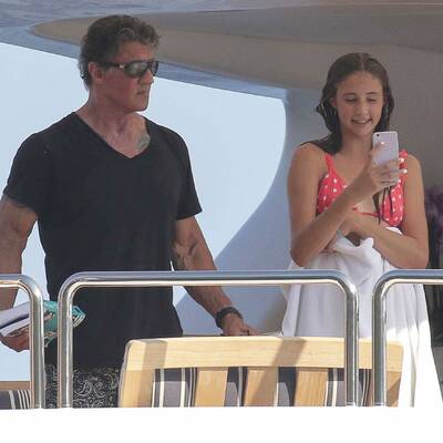 Sylvester Stallone: Familien-Urlaub in Frankreich