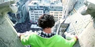 Film &uuml;ber Christian Waldners Kletteraktion