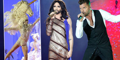 Conchita Wurst und Ricky Martin beim Life Ball 2014