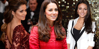 Herzogin Kate, Cheryl Cole, Michelle Keegan