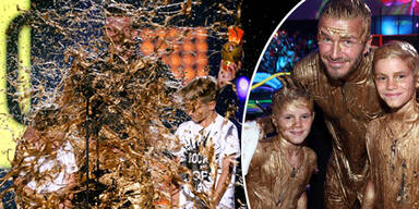 David Beckham & Söhne bei Nickelodeon Kids' Choice Awards